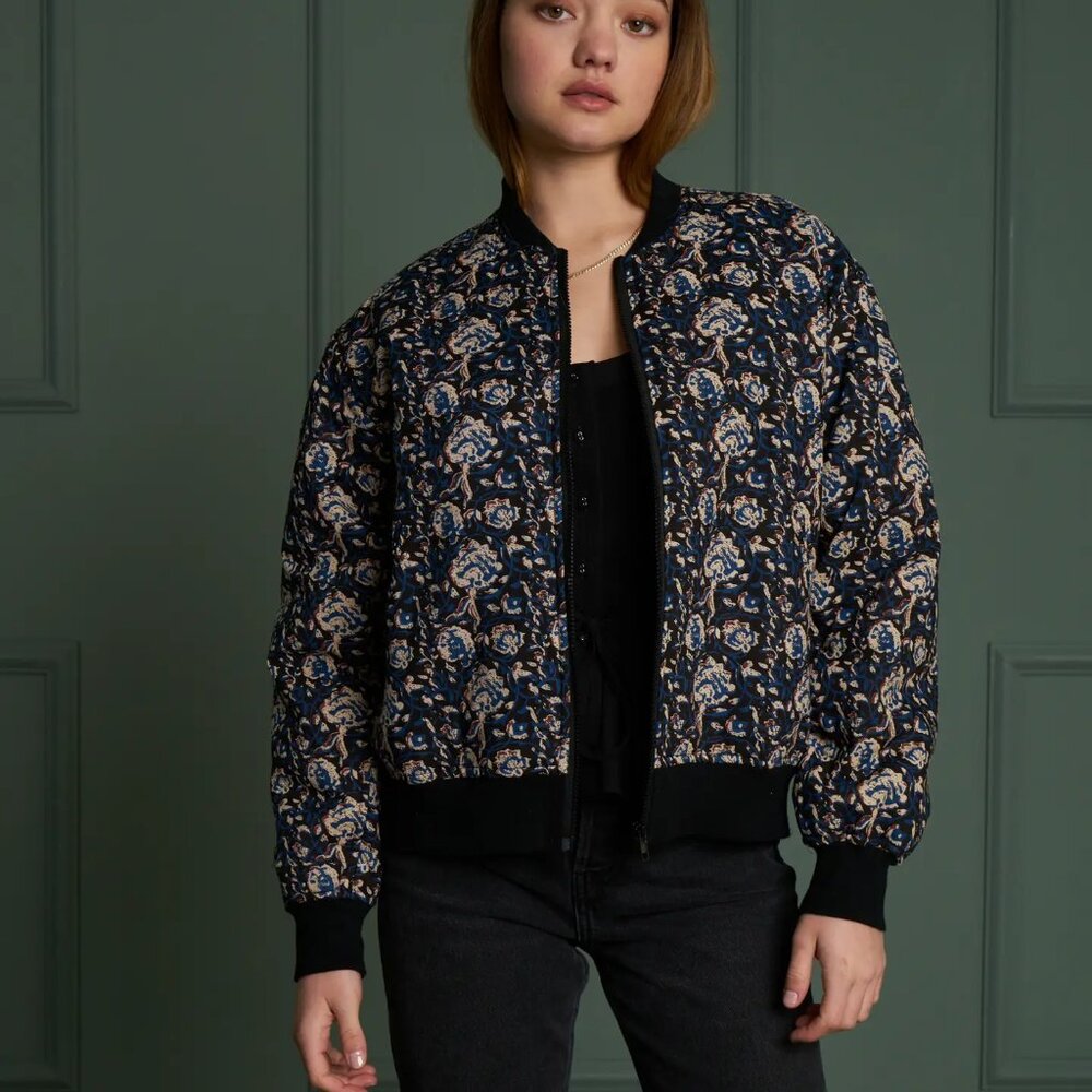 NWT The Bruce Jacket Floral Bomber Jacket